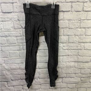 Lululemon‎ Speed Tight IV Rulu Wonens 4 Heathered Black Phone Pocket